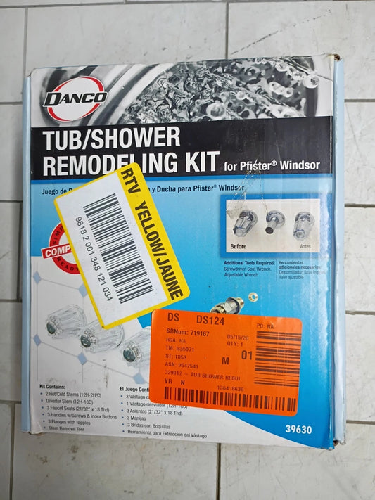 Danco 39630 Tub Shower Rebuild Kit For Pfister/ OPEN BOX Complete Set