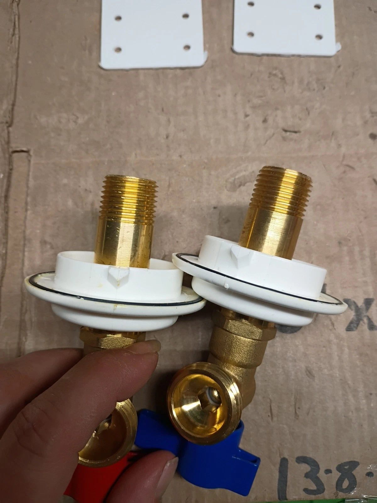 Oatey Quadtro Model 38529 Washing Machine Outlet Box 1/2" copper sweat or thread