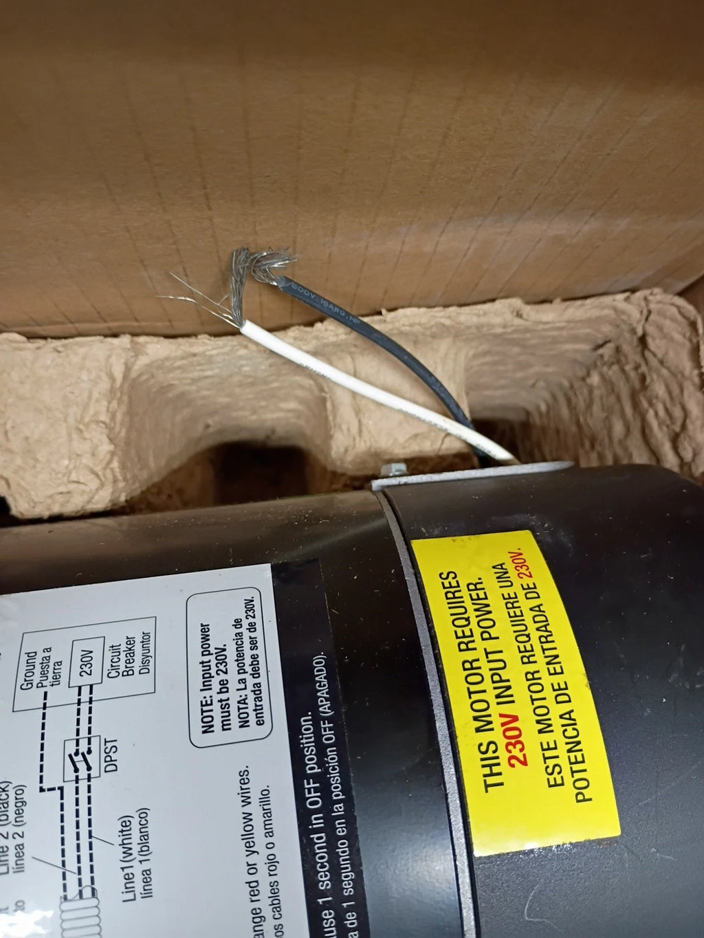 Everbilt 1HP 2 Speed Pool Pump 230 Volt Motor Above In ground Water 68 GPM