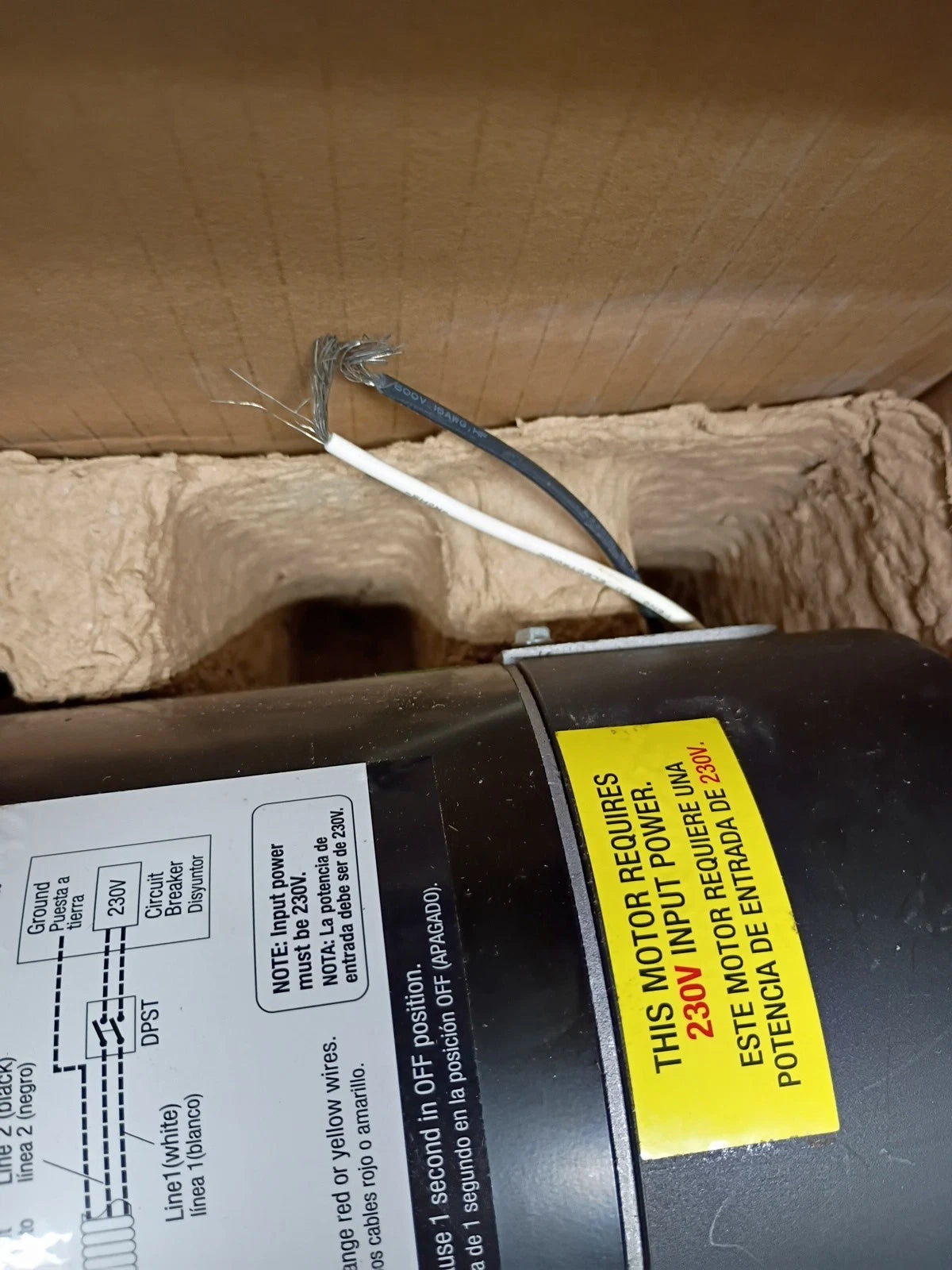 Everbilt 1HP 2 Speed Pool Pump 230 Volt Motor Above In ground Water 68 GPM