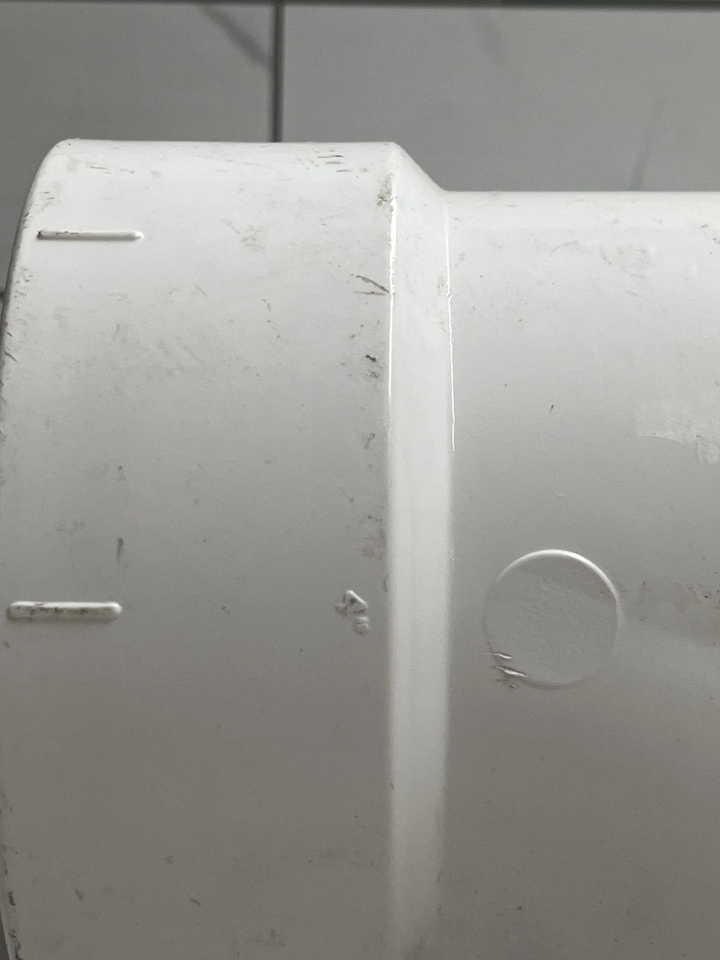Charlotte Pipe PVC004480800 White 2-Way Cleanout PVC Tee 4" x 4" x 4" Hub Dia.