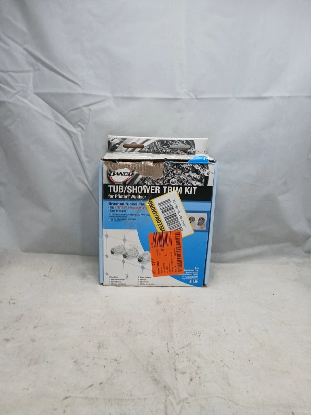 Danco 81430 Pfister Windsor Tub / Shower Trim Kit, Brushed Nickel NEW OPEN BOX