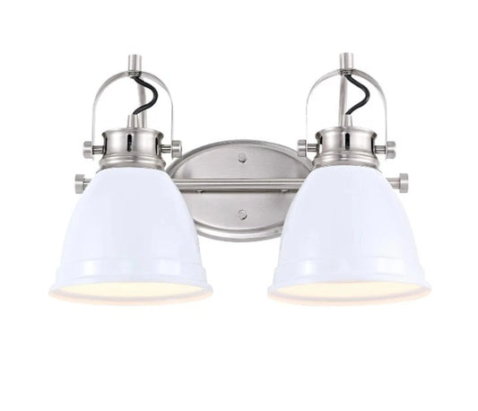 JONATHAN Y Lighting JYL1115 Phineas 2 Light 16"W LED Vanity Light - White OB