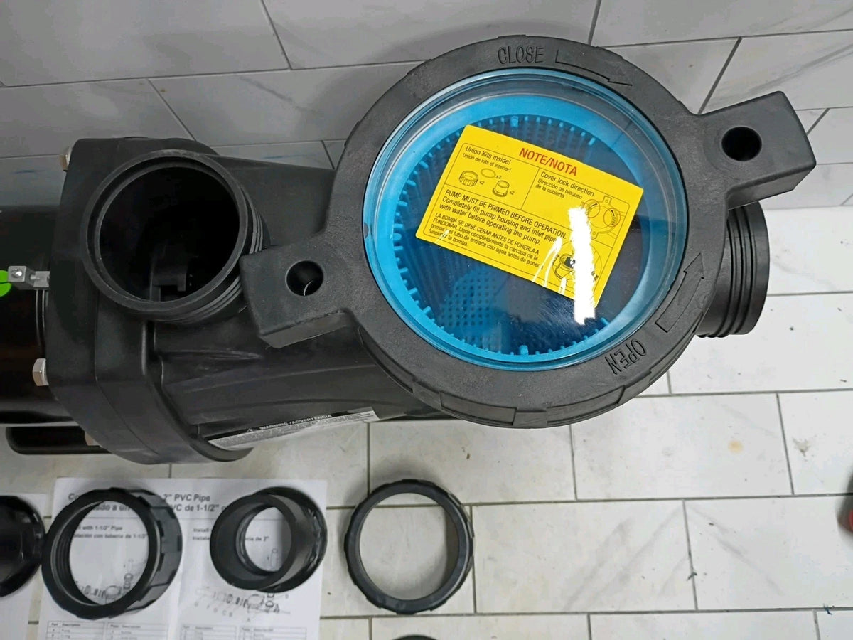 Everbilt SPP10002-2SP 1 HP Pool Pump In Ground 2 Speed 5.1 A 230V New, Open Box