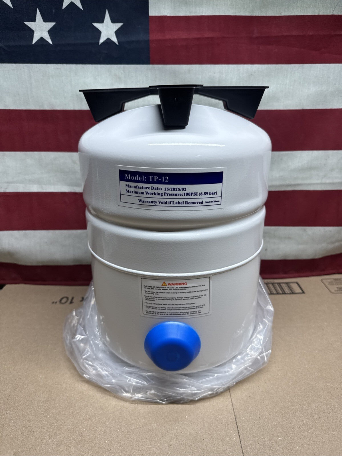 NOB Reverse Osmosis Water Storage Tank TP-12  1/4" NPT Connection 7205326
