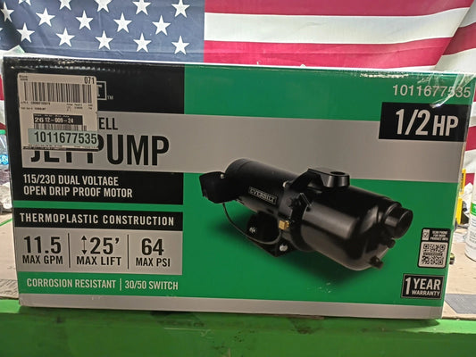Everbilt 1/2 HP Shallow Well Jet Pump, Open Box,