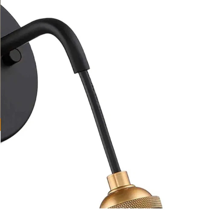 2-pack of 8.7-inch black LED wall sconces Open Box