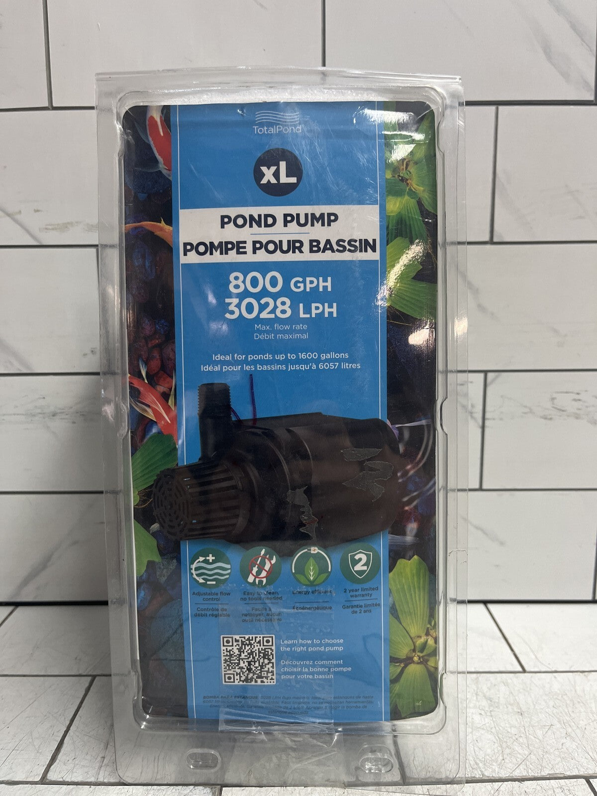 TotalPond 52676 Large Pond Pump  Large Pond Pump with Flow Control 800 GPH OB