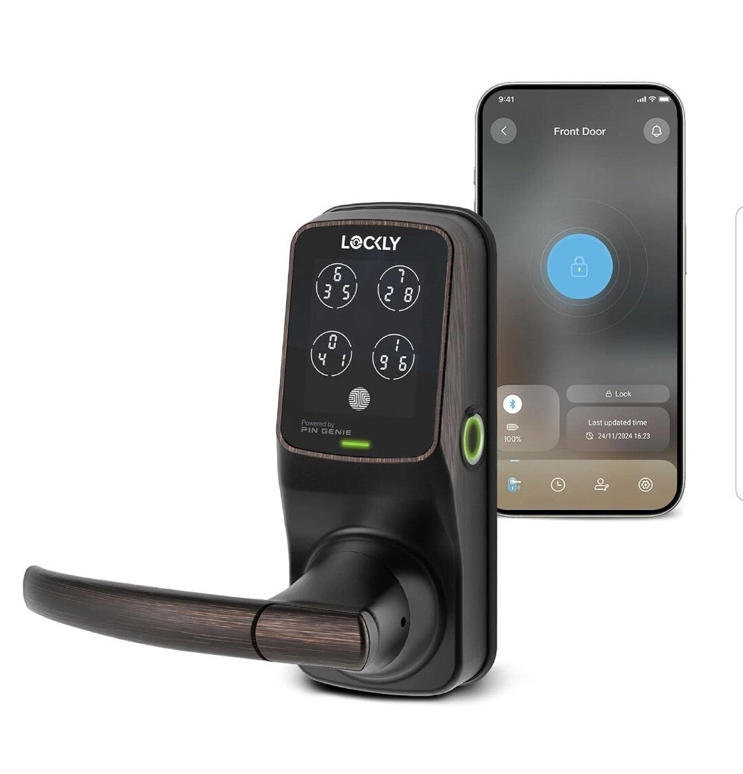 Secure Plus Bluetooth Smart Door Lock, Keyless Entry with PIN Genie® Digital ...
