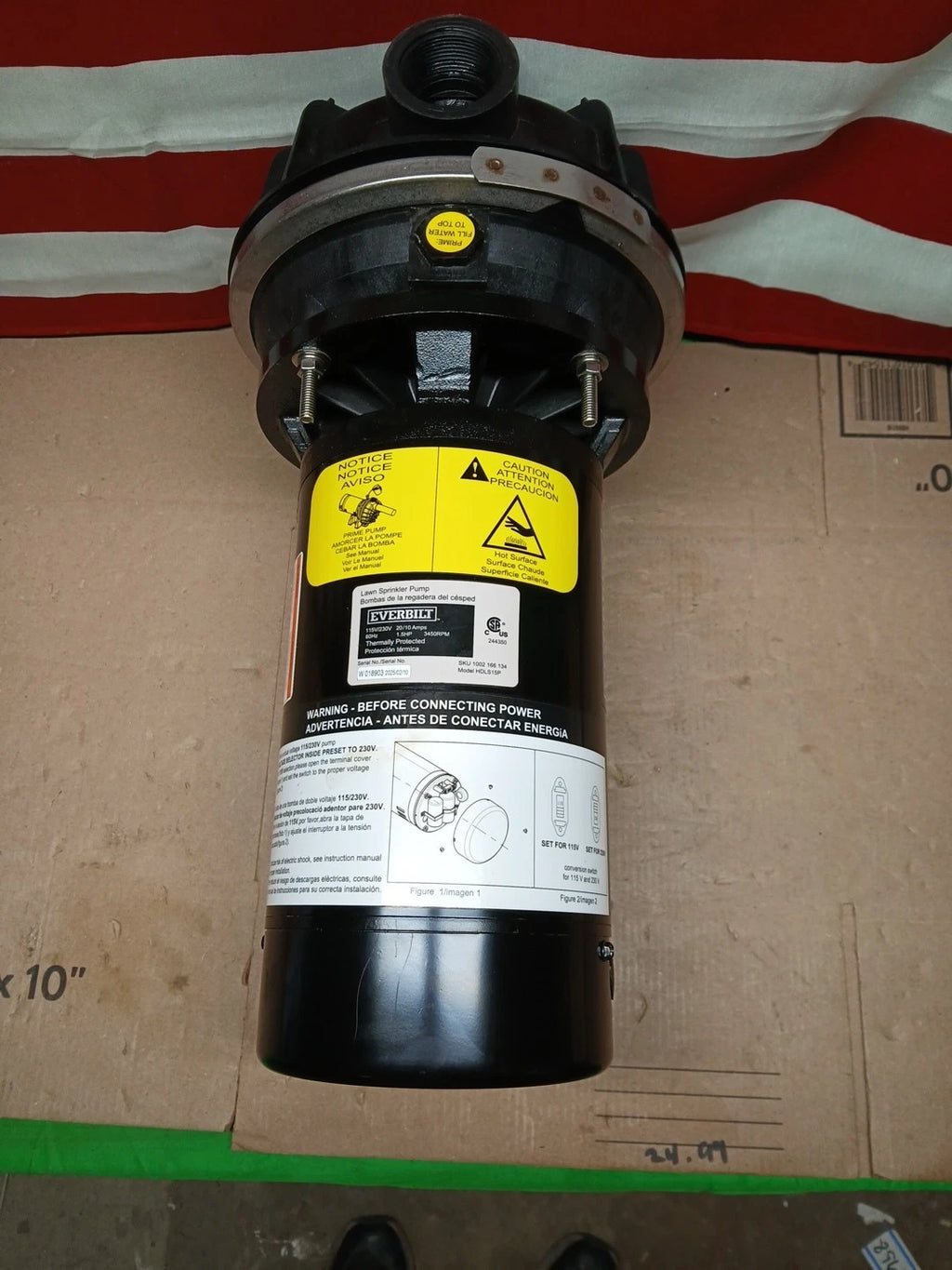 Everbilt Lawn Irrigation Pump Plastic 1-1/2HP HDLS15P