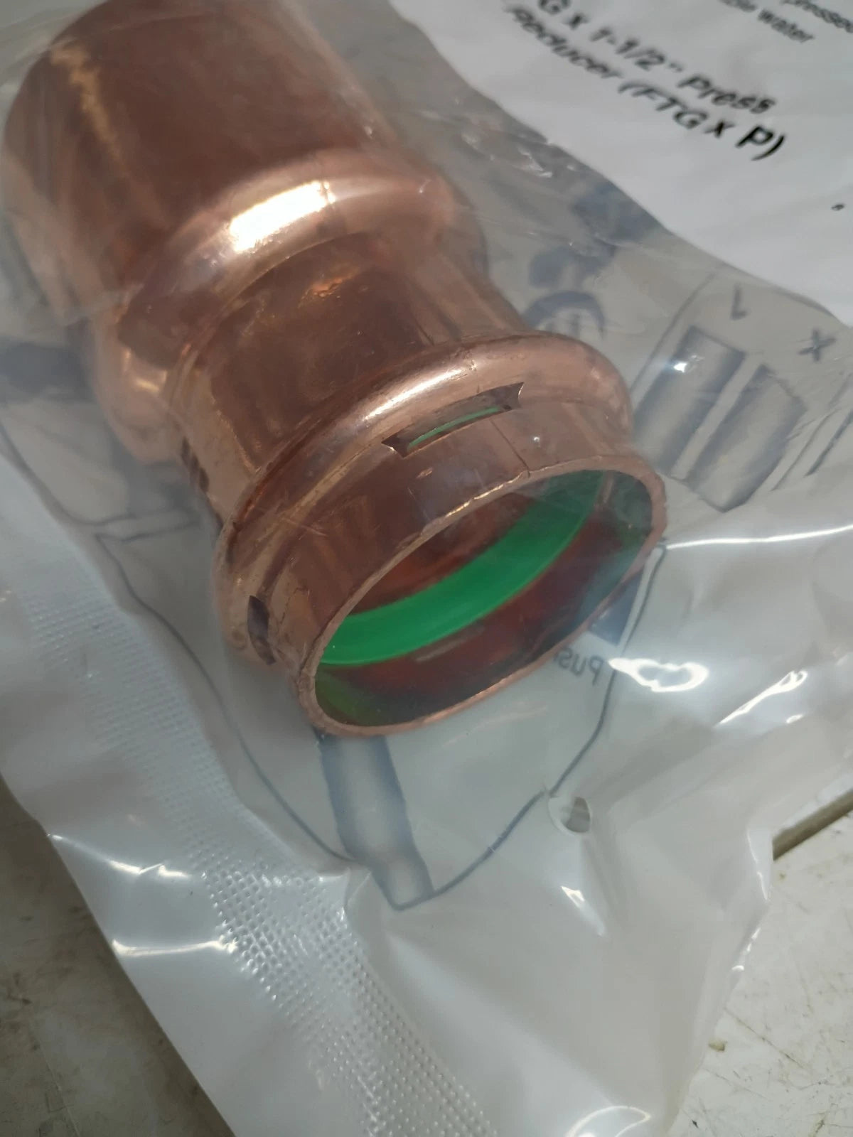 QuickFitting SurePress 2" FTG x 1-1/2" Press Copper Reducer New