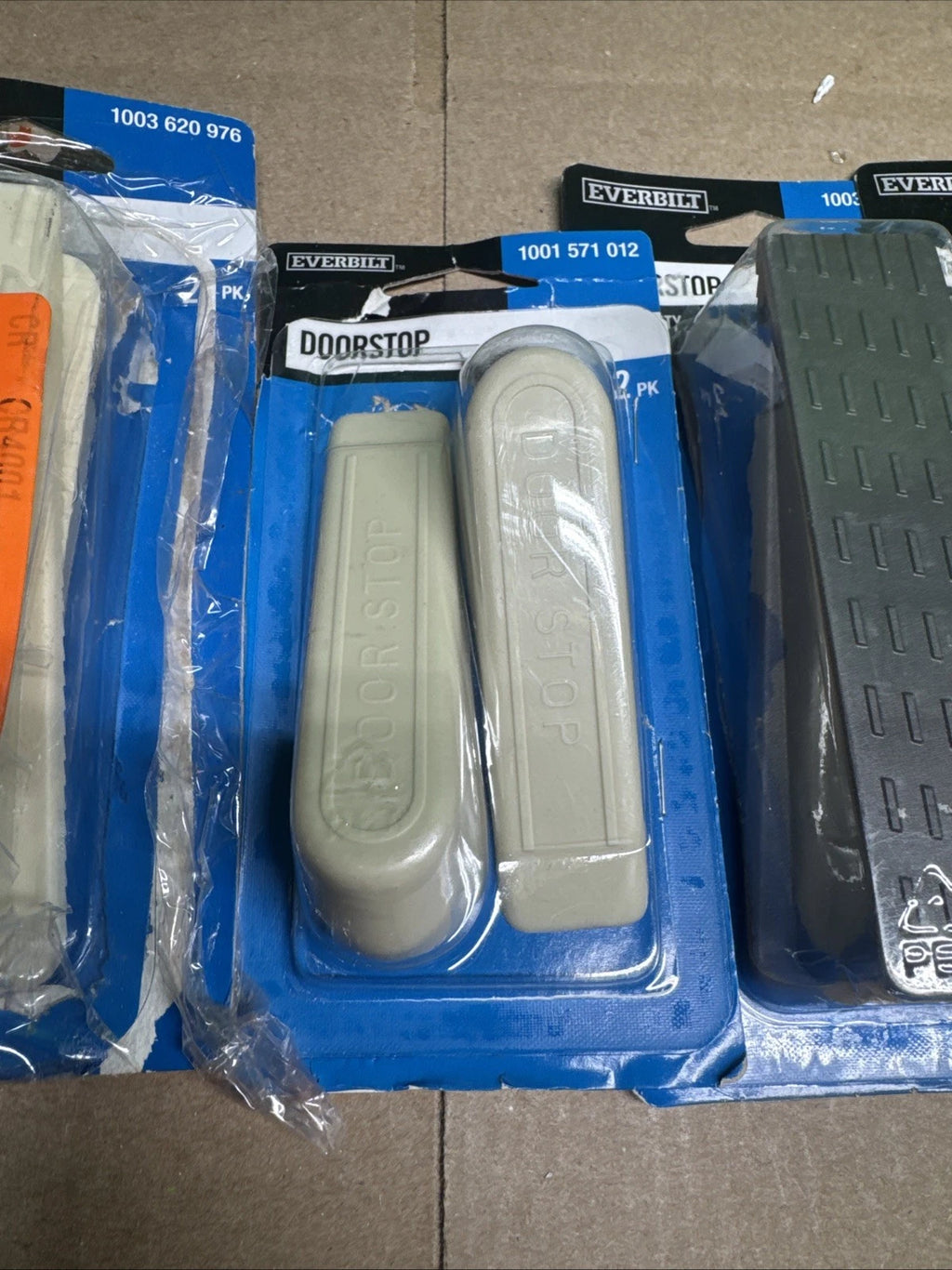 (LOT OF 6) Heavy-Duty Beige Rubber Door Stop (11-Pack)