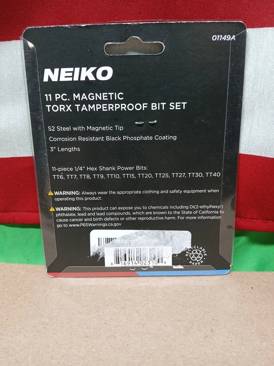 Neiko 10086A 6 Point Torx Plus Bit Socket Set + Star Drill Bits READ DESC