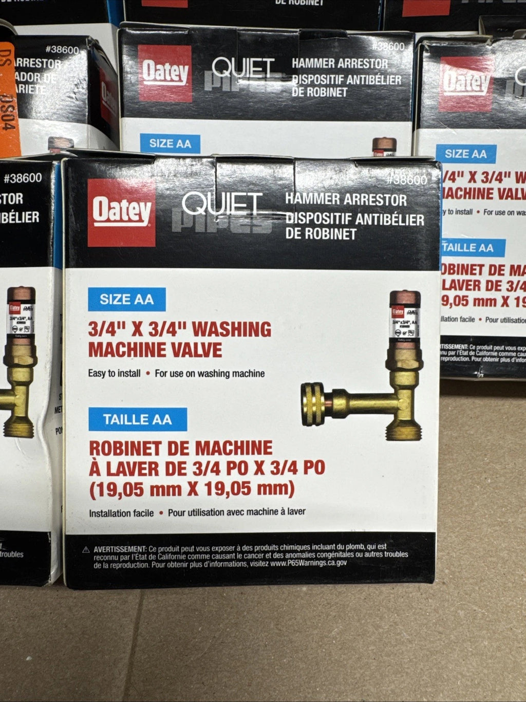 Lot Of 10 Oatey Quiet Pipes 3/4 x 3/4 Washing Machine Hammer Arrestor Open Box