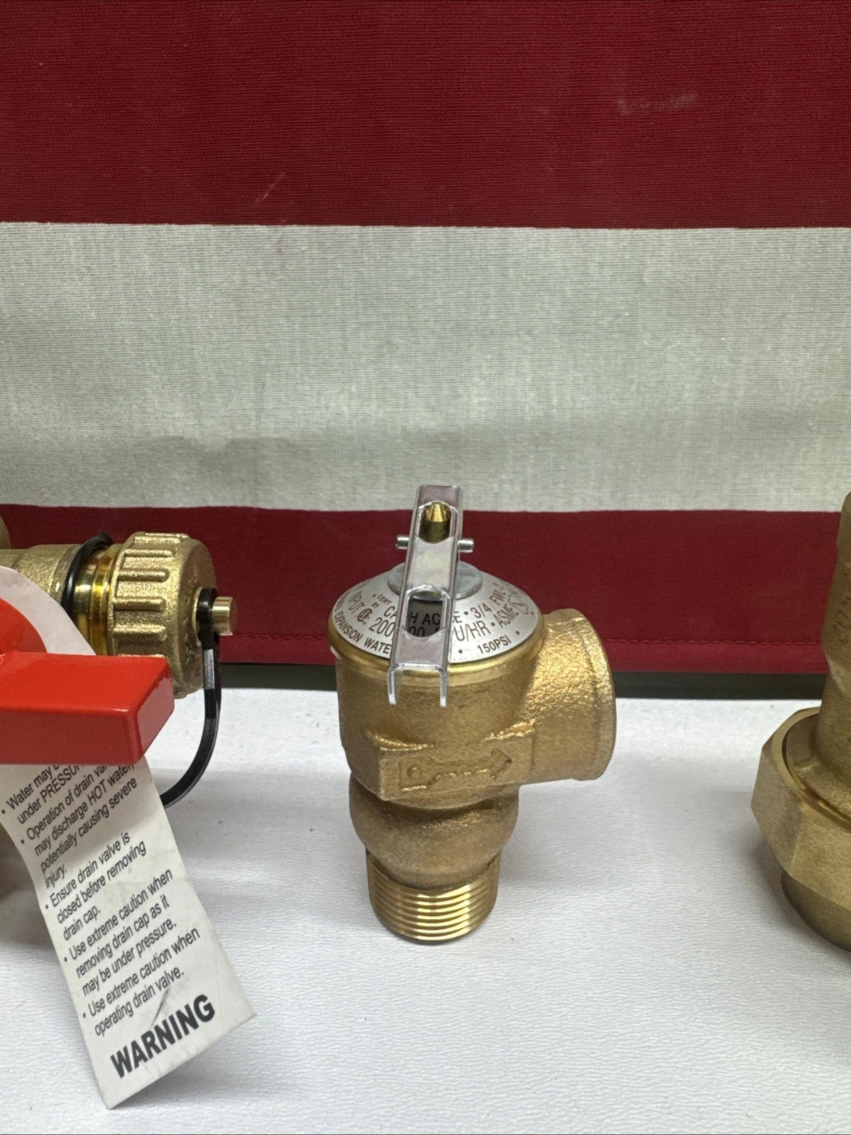 Webstone H-42443WPR-R 3/4" Tankless Water Heater Service Valve Kit w/ Two Valve.