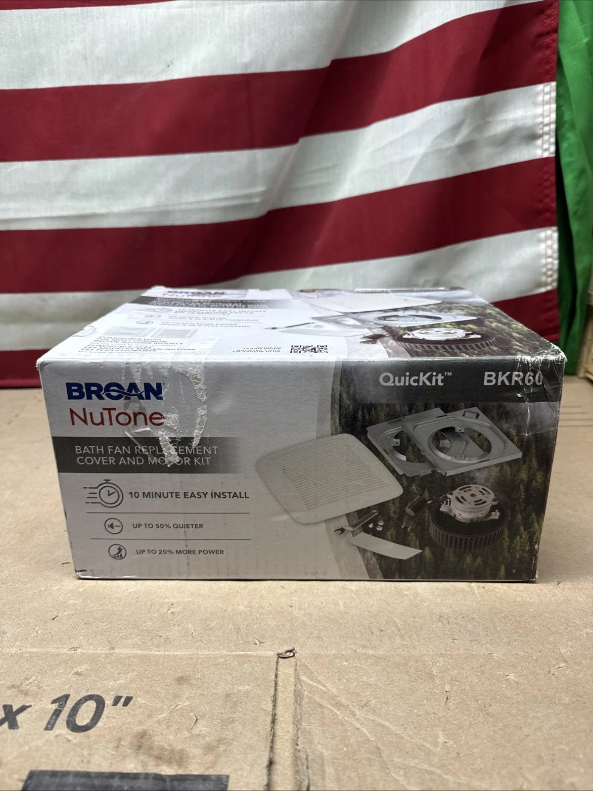 Broan-NuTone BKR60 QuicKit Bath Fan Motor with Grille Upgrade Kit 60 CFM 2.5
