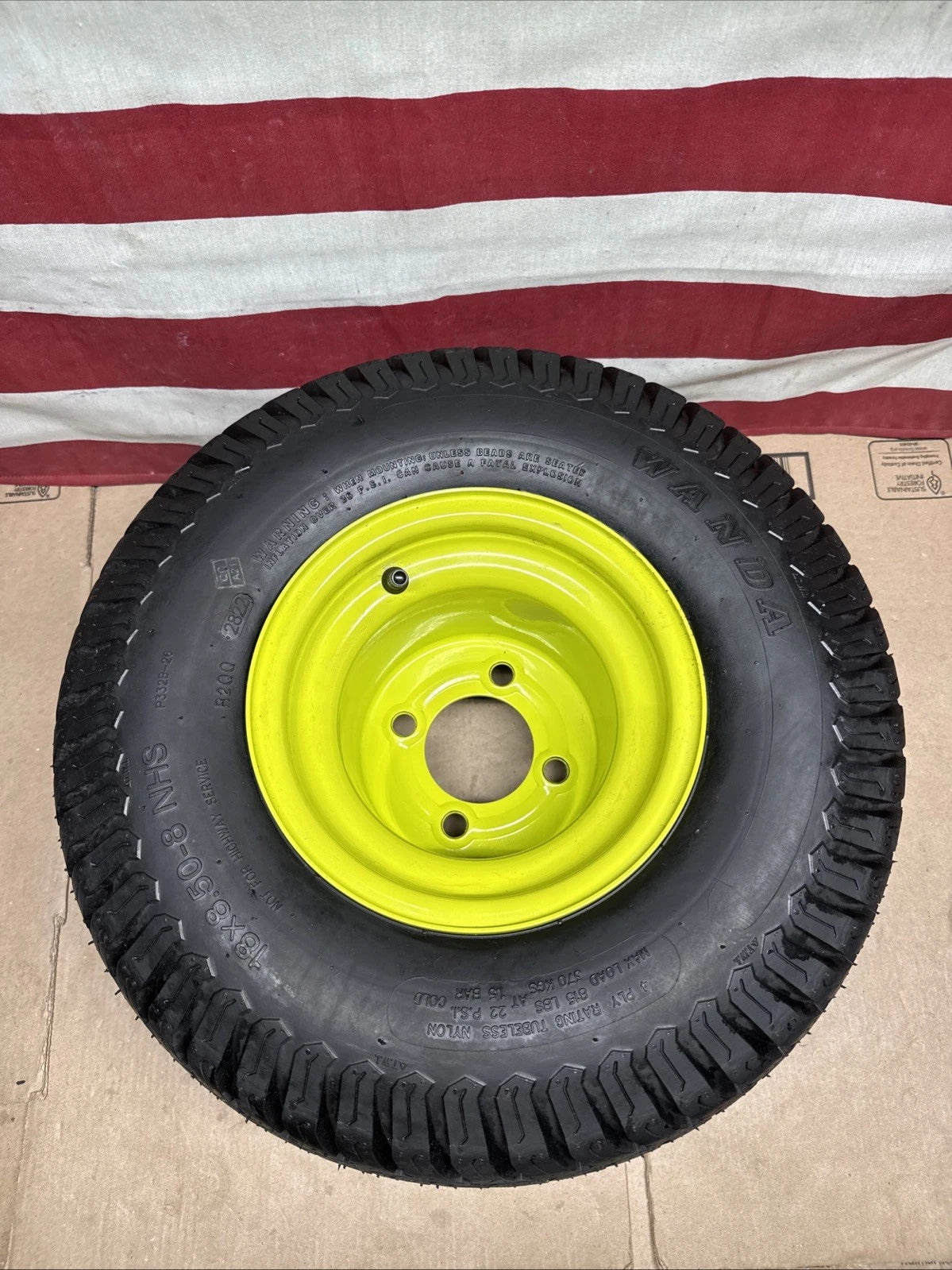 Rear Wheel And Tire For Ryobi Z54Li 80V Zero Turn Lawn Mower