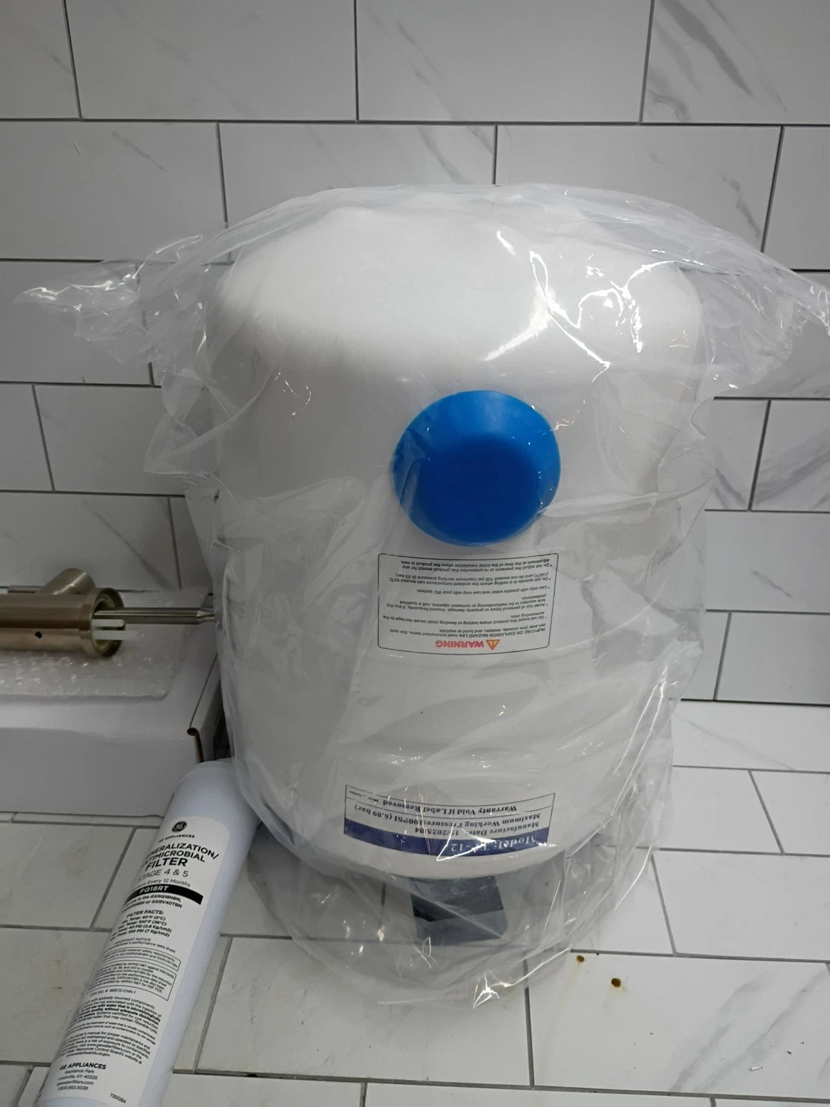 GE Under Sink 5-Stage Reverse Osmosis Water Filtration System GXRV40TBN OB