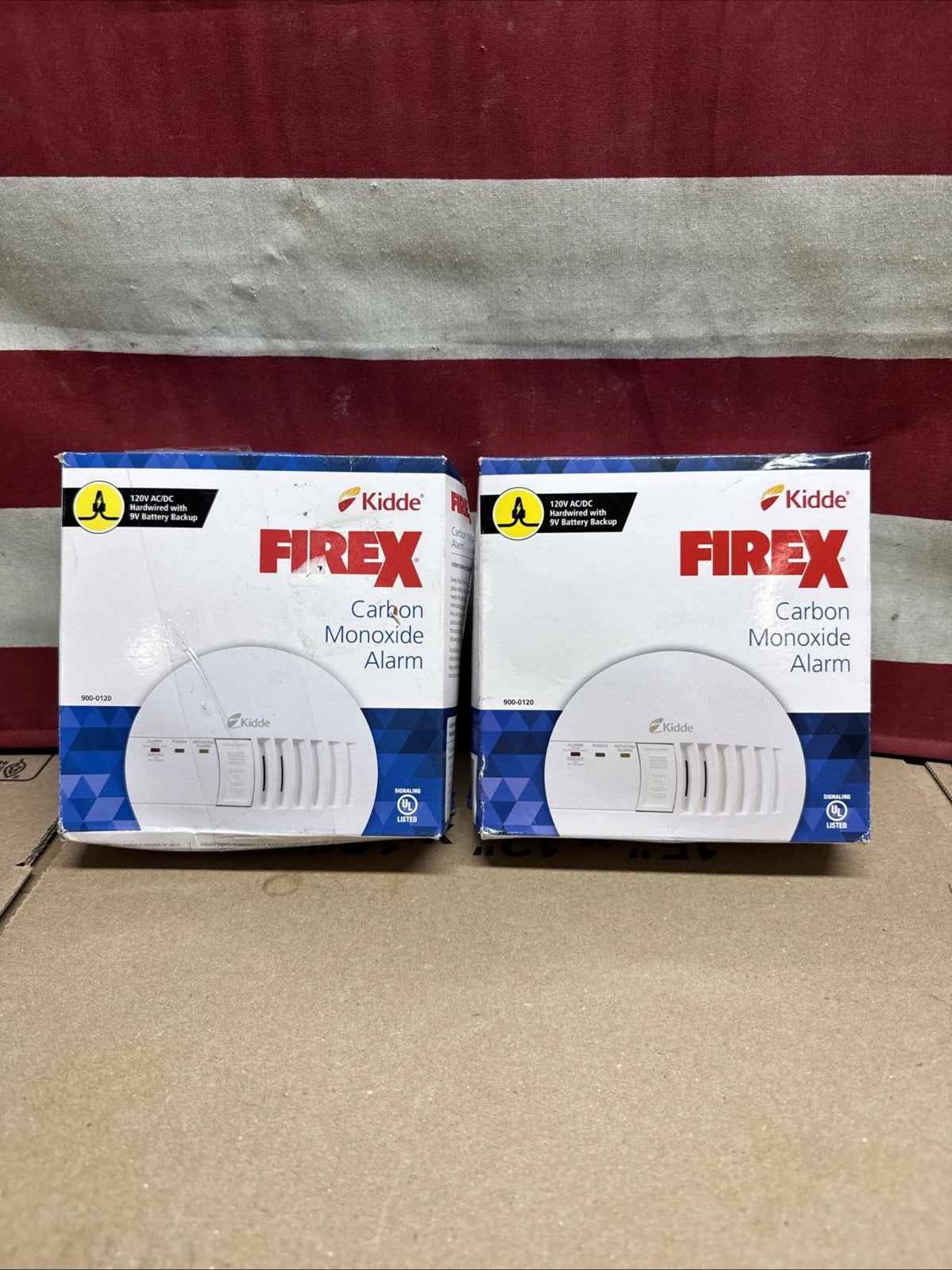 KiddeFireX Hardwired Carbon Monoxide Detector w/ LED Light, Interconnectable