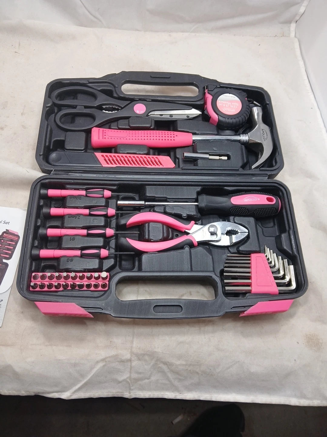 39 Piece Tool Box Set In Case Pink (New Open Box )