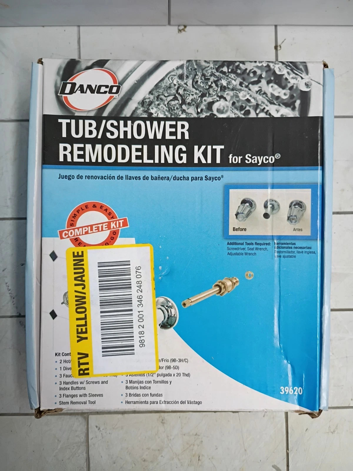 Danco 39620 Tub/Shower Remodeling Kit for Sayco NEW Open Box Complete Set.