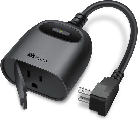 2-PK Kasa Outdoor Smart Plug Wi-Fi Outlet Timer, Works with Alexa & Google KP401