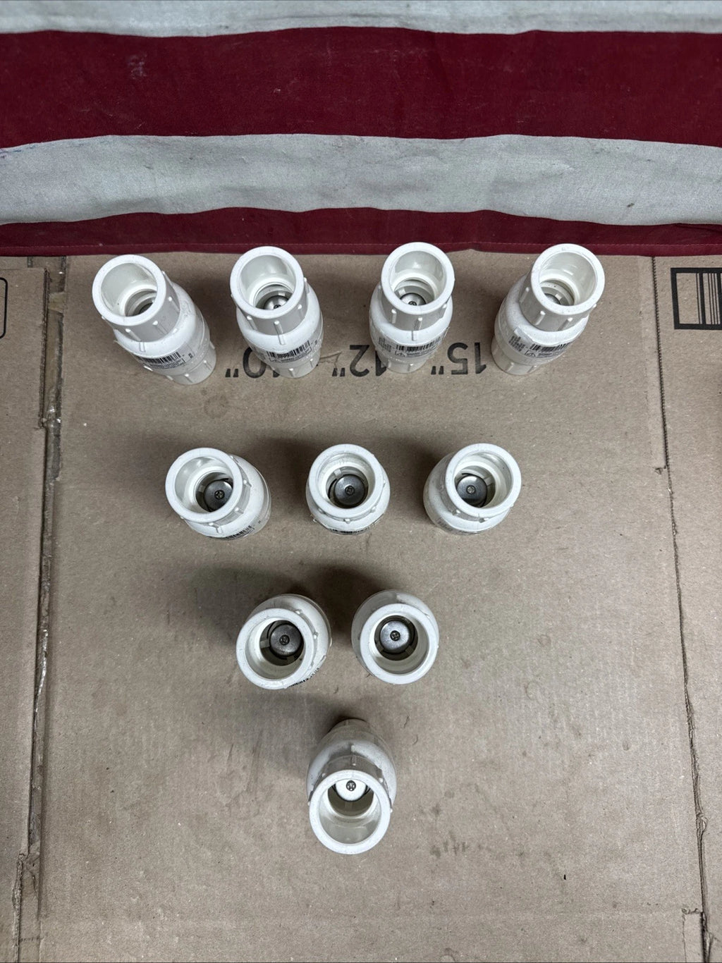 Everbilt 3/4" Slip PVC VALVE (LOT OF 12) (Z)