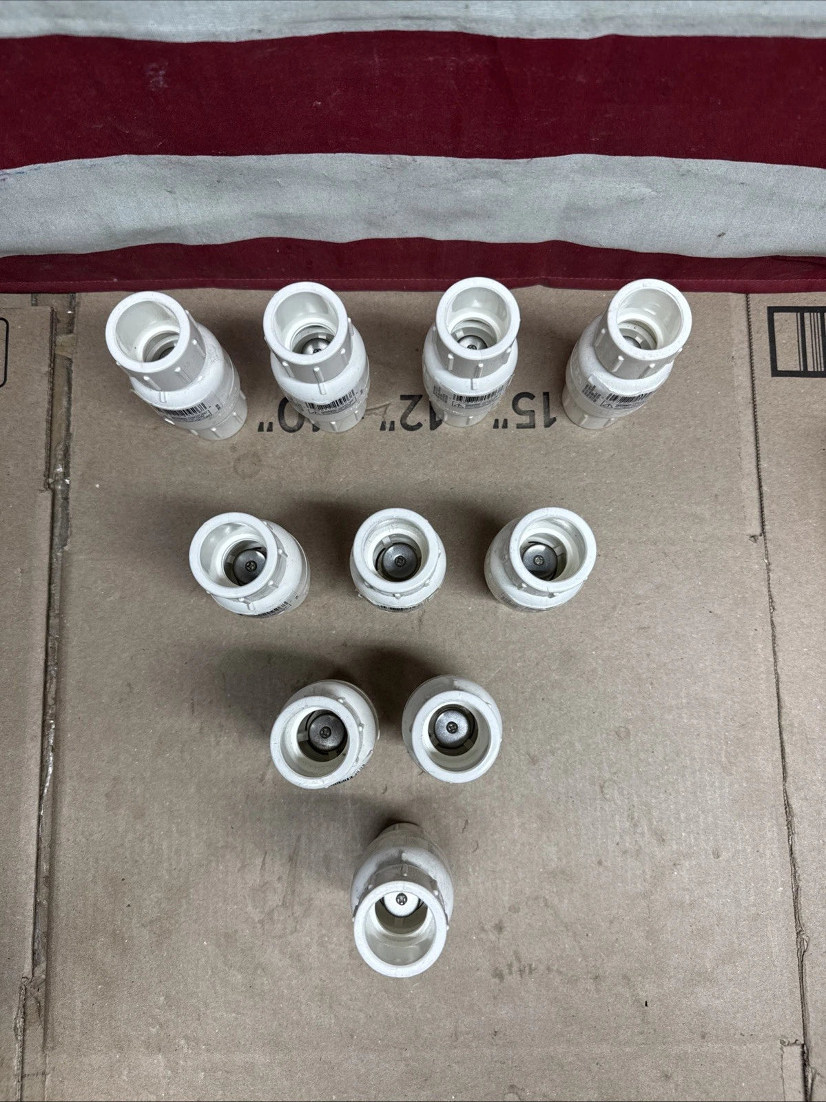 Everbilt 3/4" Slip PVC VALVE (LOT OF 12) (Z)