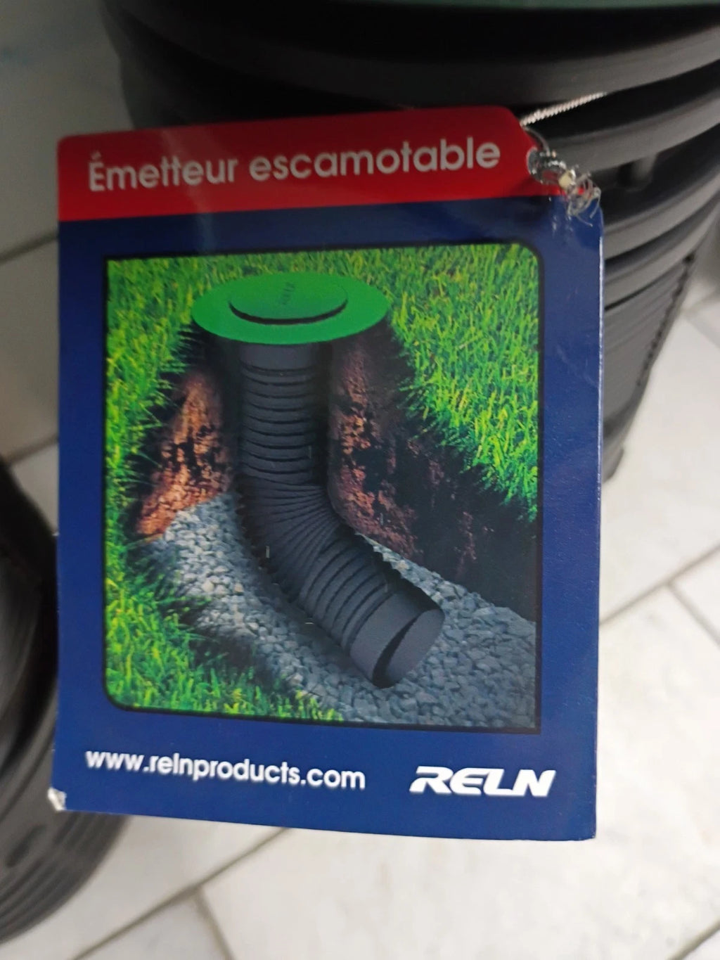 3PK RELN Lawn 4" Pop-Up Emitter with Flexible Elbow Self-Draining Slots
