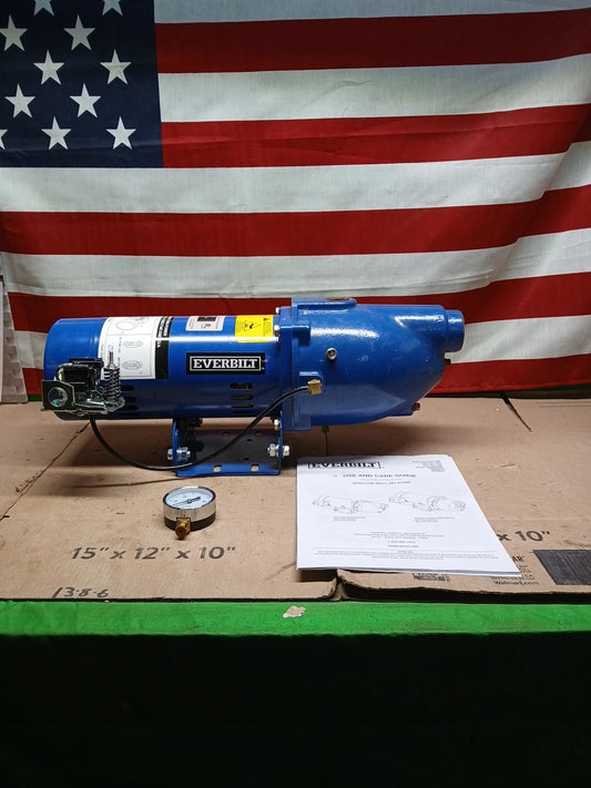 Everbilt 3/4 HP Cast Iron Shallow Well Jet Pump HDSWJ7 as is, For Parts