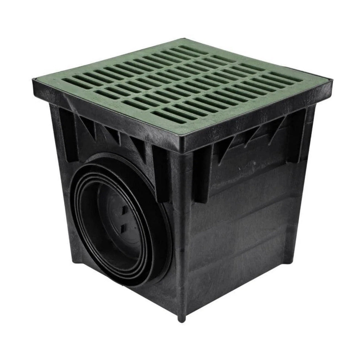 NDS 24 in. Square Catch Basin Kit with Green Grate