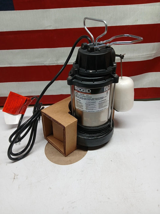 RIDGID 1/3 HP 330RSDS Stainless Steel Dual Suction Sump Pump 70058-RHD1