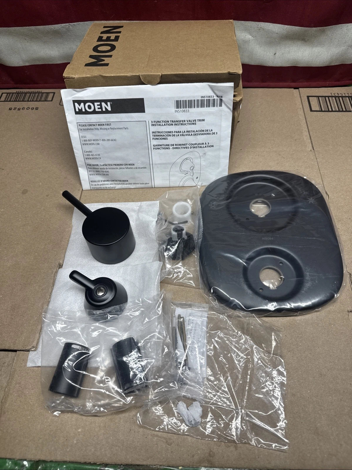 Moen T3290BL Align 3 Function Pressure Balanced Valve Trim Only - Black