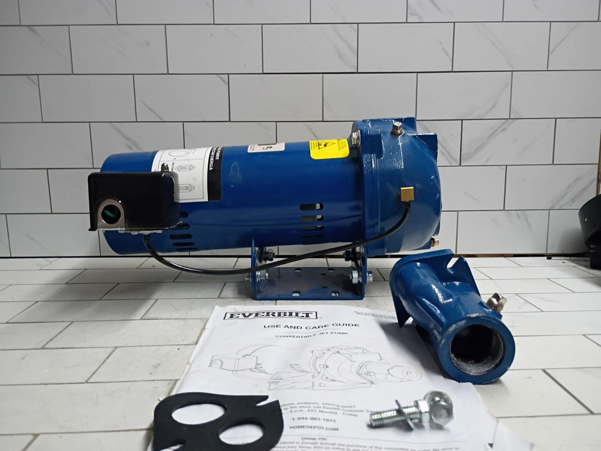 Everbilt HDCWJ10, 1 HP Professional Convertible Jet Pump PARTS ONLY READ
