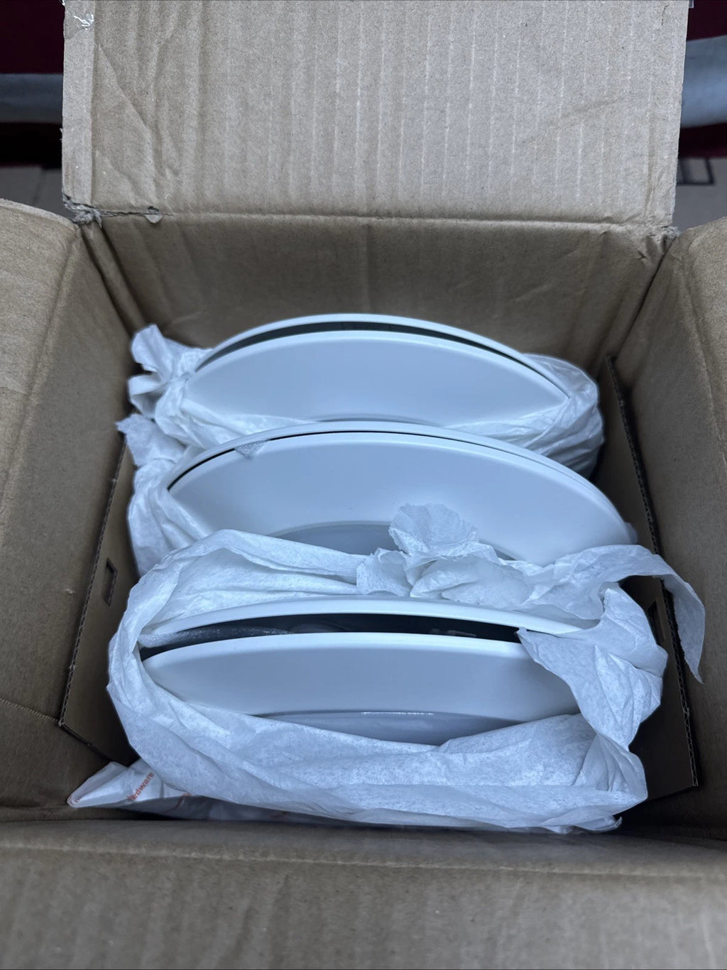 6-pack of Halo HLC 6 in. 3000K White Integrated LED Recessed Light Trims,,,