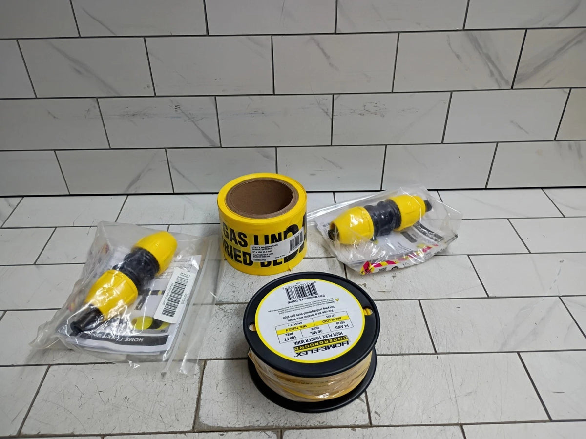 HOME-FLEX 250164 1/2" X 100' UNDERGROUND New Installation Kit W Meter Risers Gas