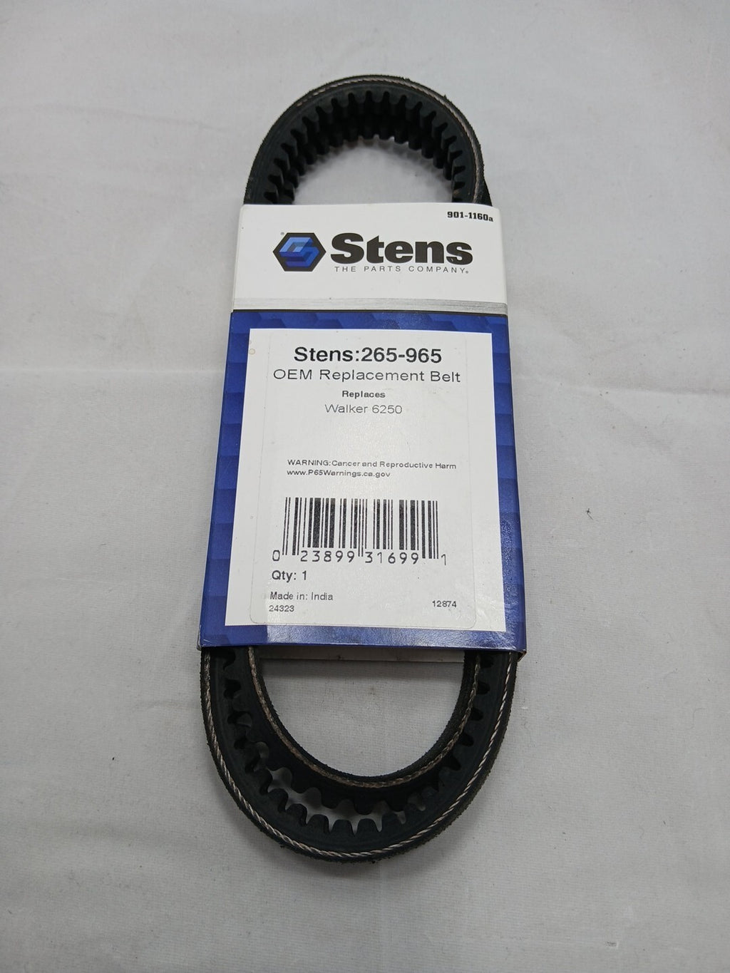 Stens OEM Replacement Belt 265-965 for Walker 6250 NEW