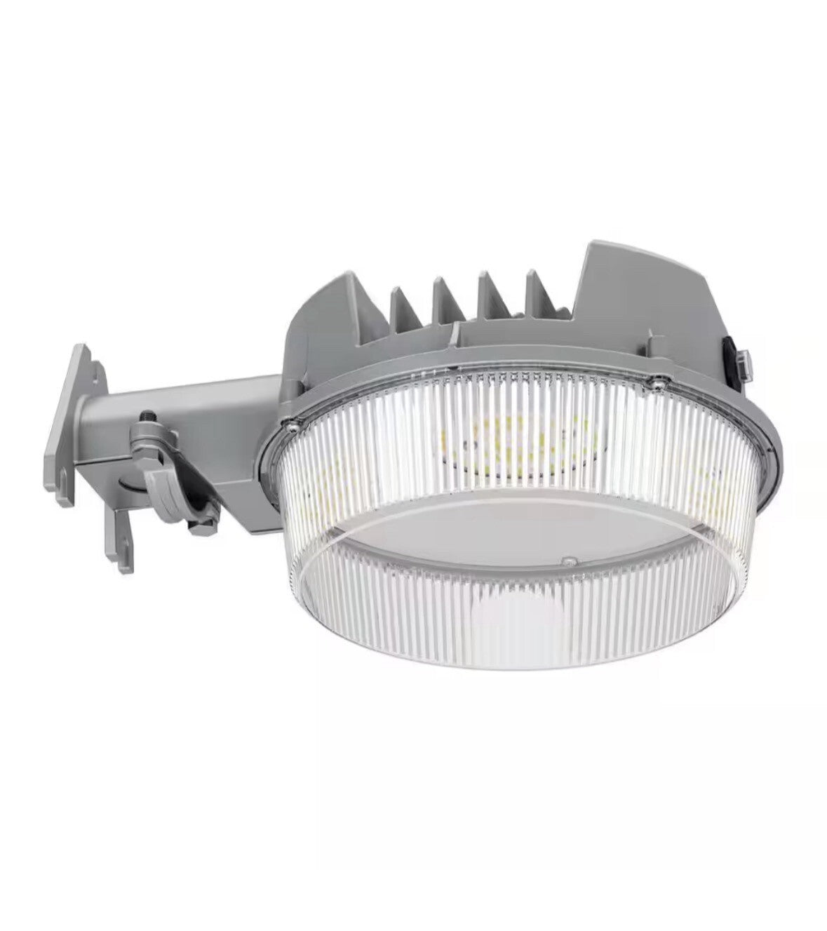 HALO ALB 125-Watt Equivalent Integrated LED Gray Dusk to Dawn Area Light, 4000K