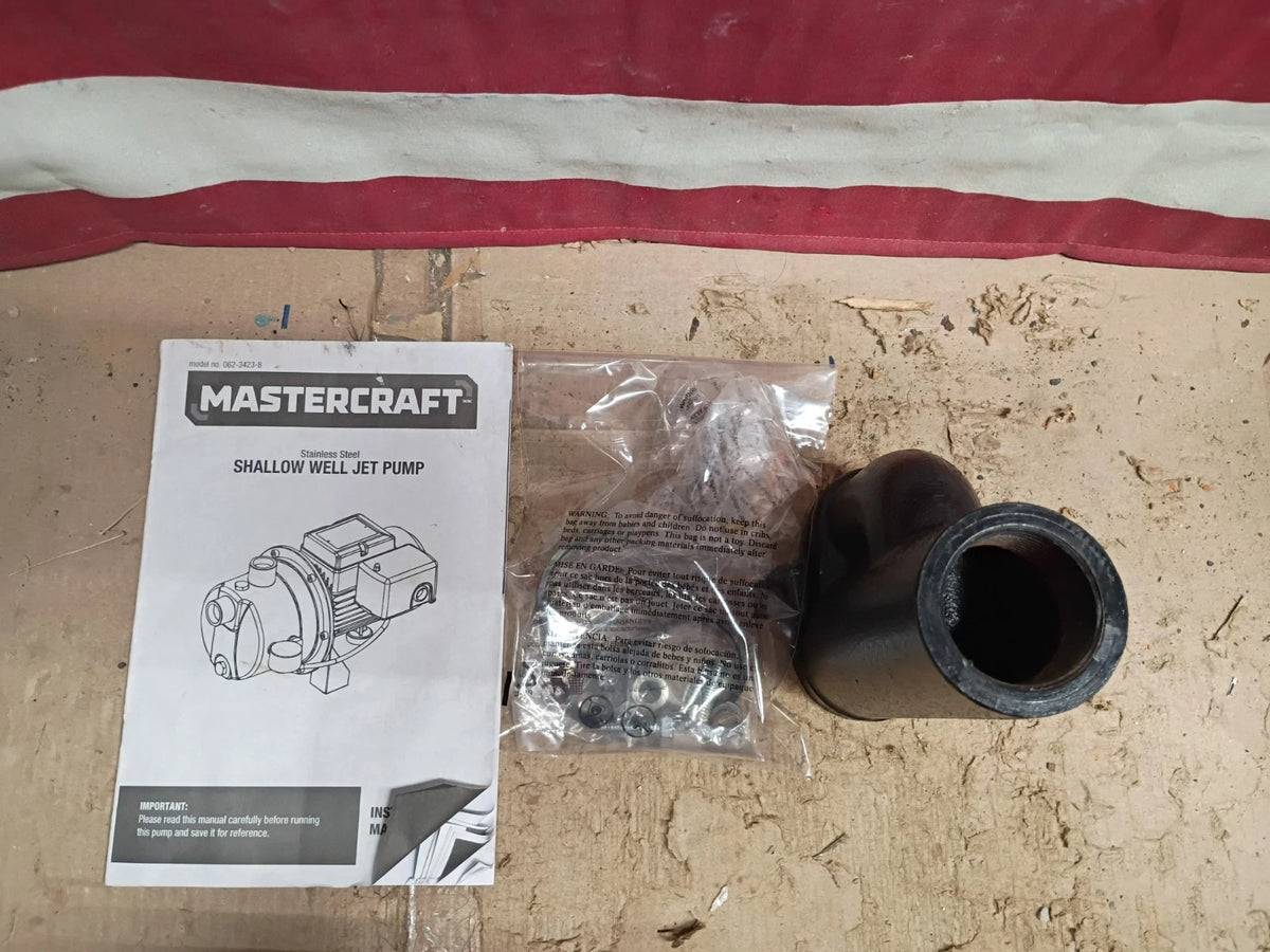 Mastercraft Cast Iron Convertible Jet Pump 1/2HP 062-3414-0 For Parts