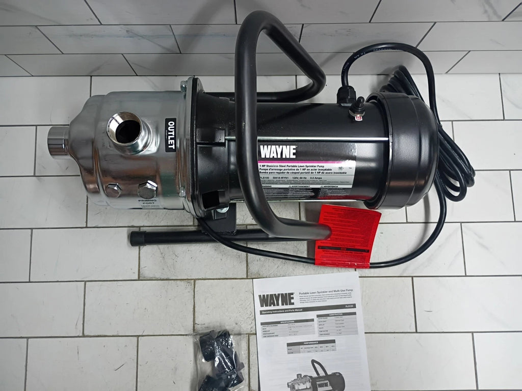 Wayne PLS100 1HP Portable Lawn Sprinkling Pump 115V 720GPH NEW OPEN BOX