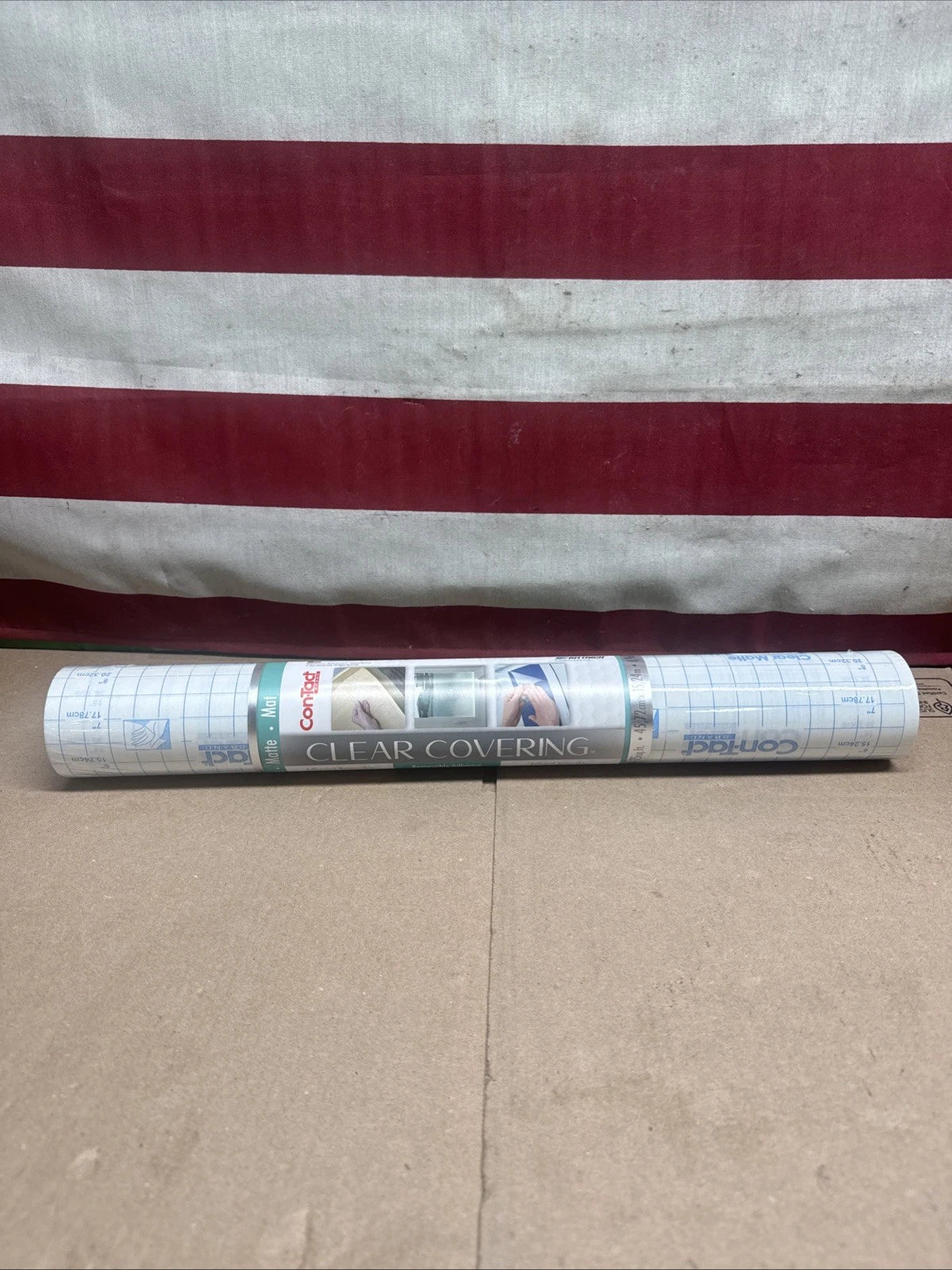 Con-Tact Brand 50F-C9AC16-01 Clear Cover Adhesive Covering Clear 18"x50ft Matte