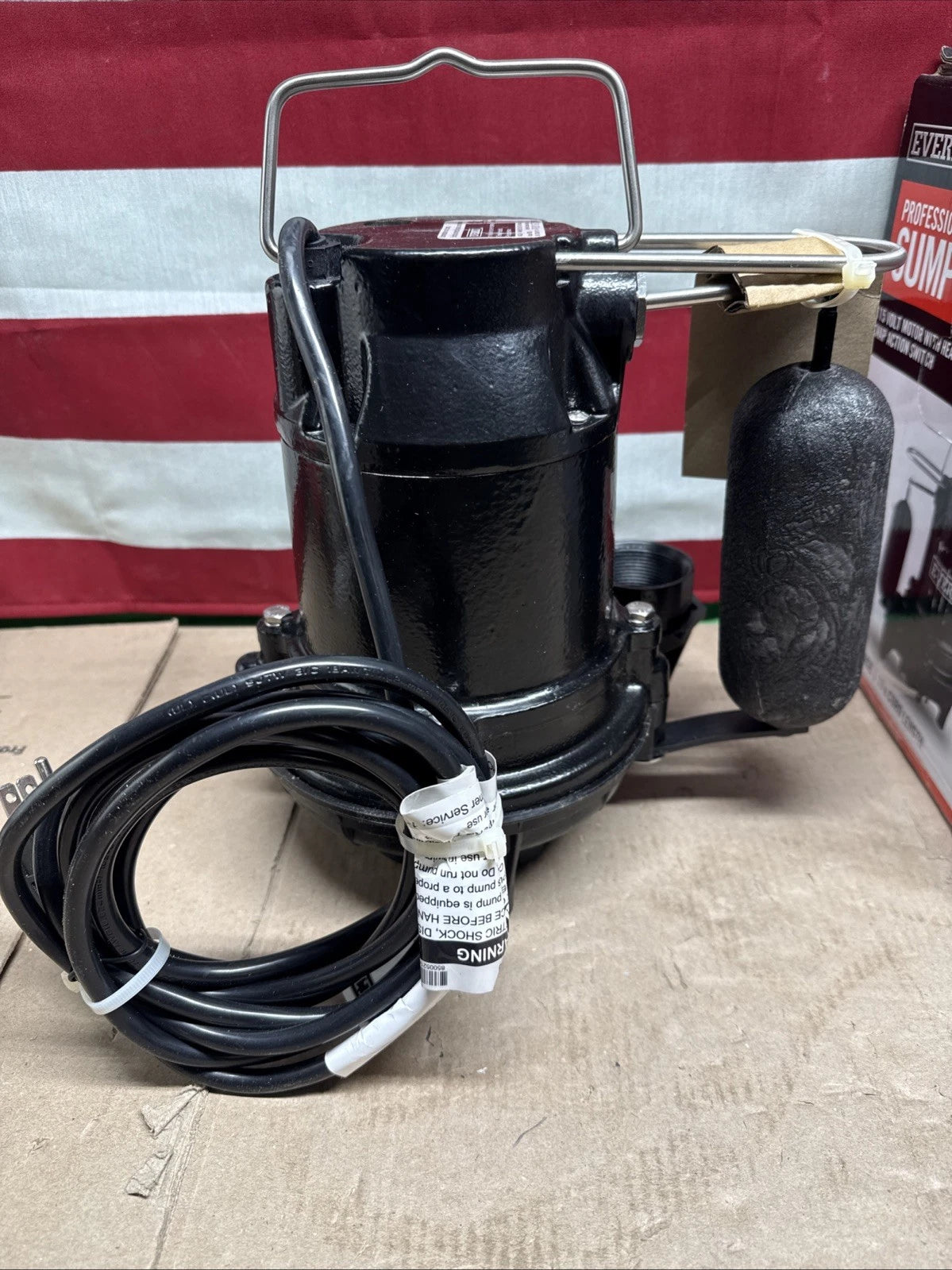 Everbilt 1/3 HP Cast Iron Submersible Sump Pump HDS30 NEW OB