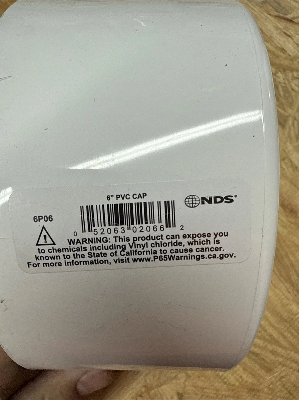 PVC S&D Cap 6 in. BULK 5 Pack