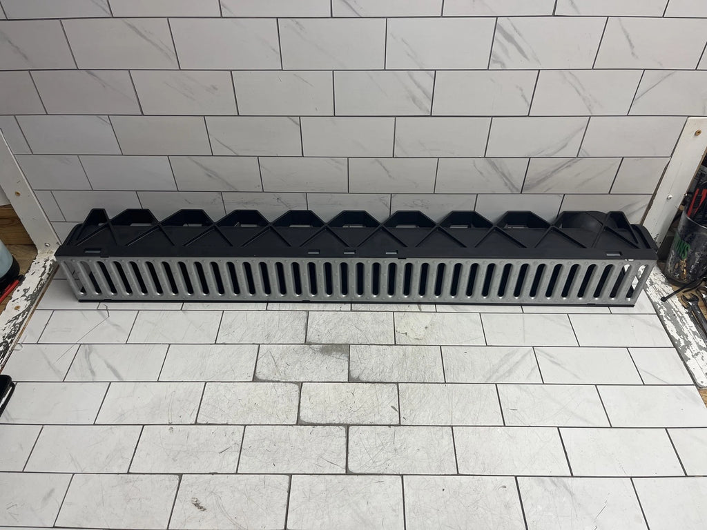 RELN 003017 Storm Drain 40 in. Channel Complete with Galvanized Grate