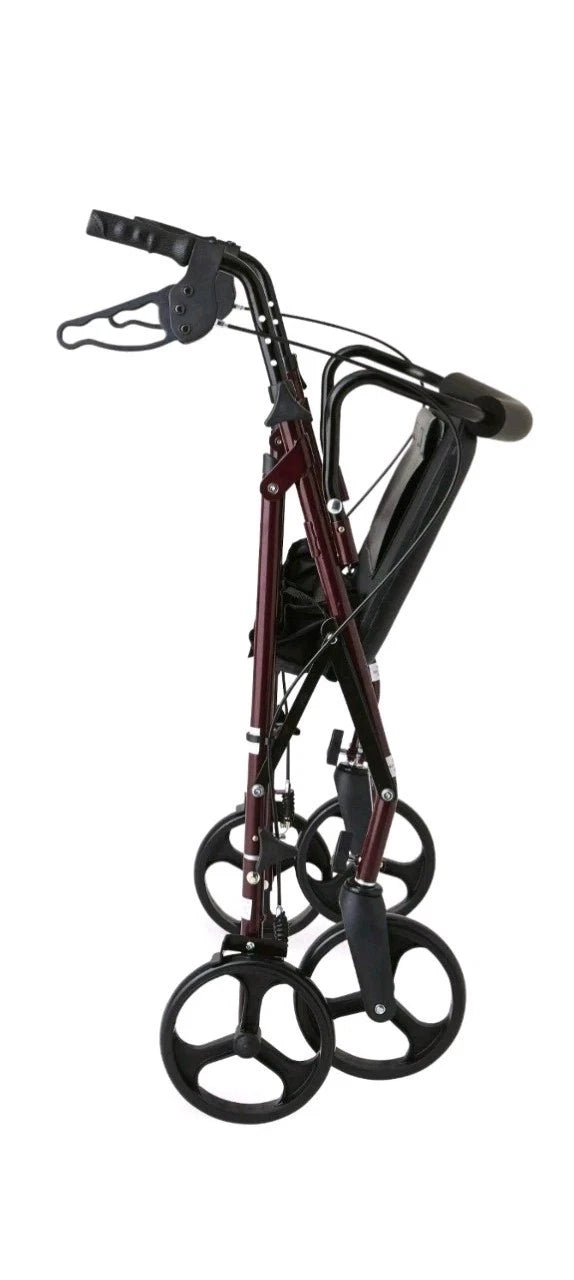 Medline Basic Steel Folding Rollator Walker - MDS86850ESKD Open Box