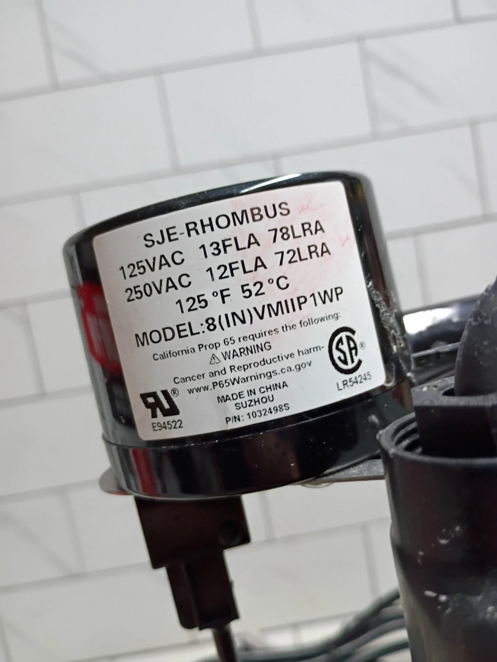 Everbilt 1/3 HP Aluminum Sump Pump Submersible Vertical Switch- HDSP33V USED