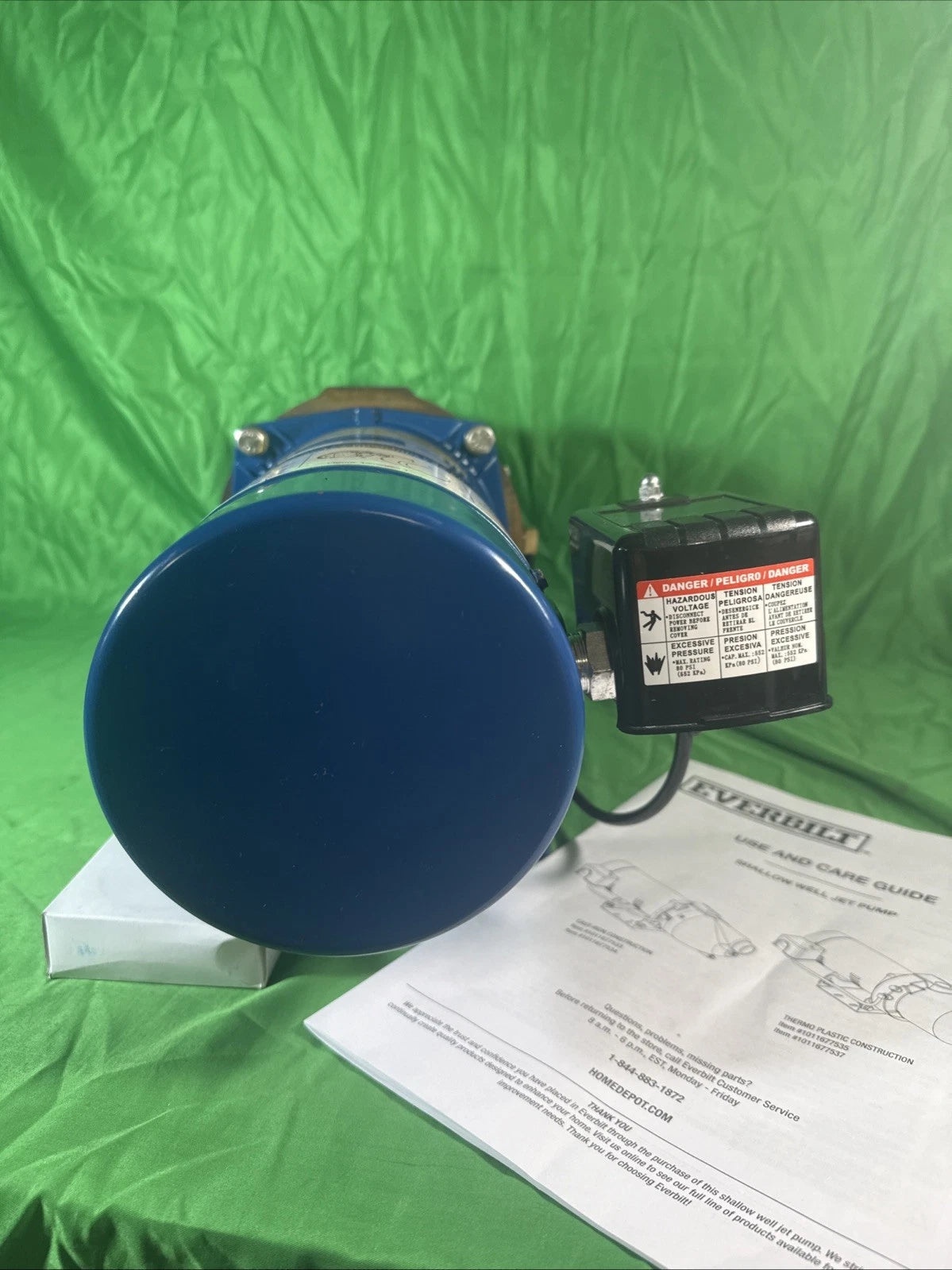Everbilt Shallow Well Jet Pump Cast Iron 1/2HP HDSWJ5 Excellent Condition Tested