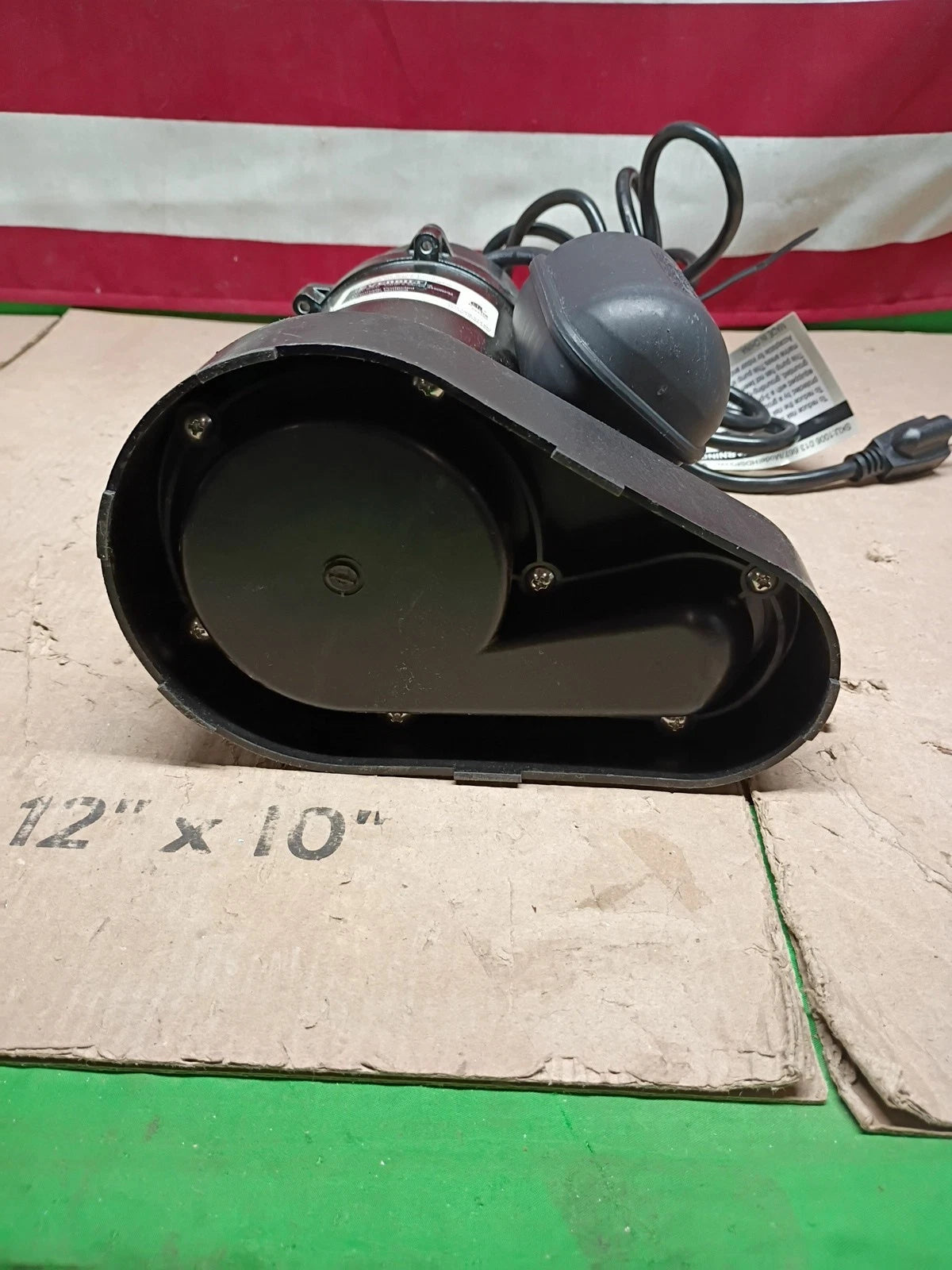 Everbilt 1/3 HP Corrosion Resistant Aluminum Sump Pump w/ Tether Switch Used.