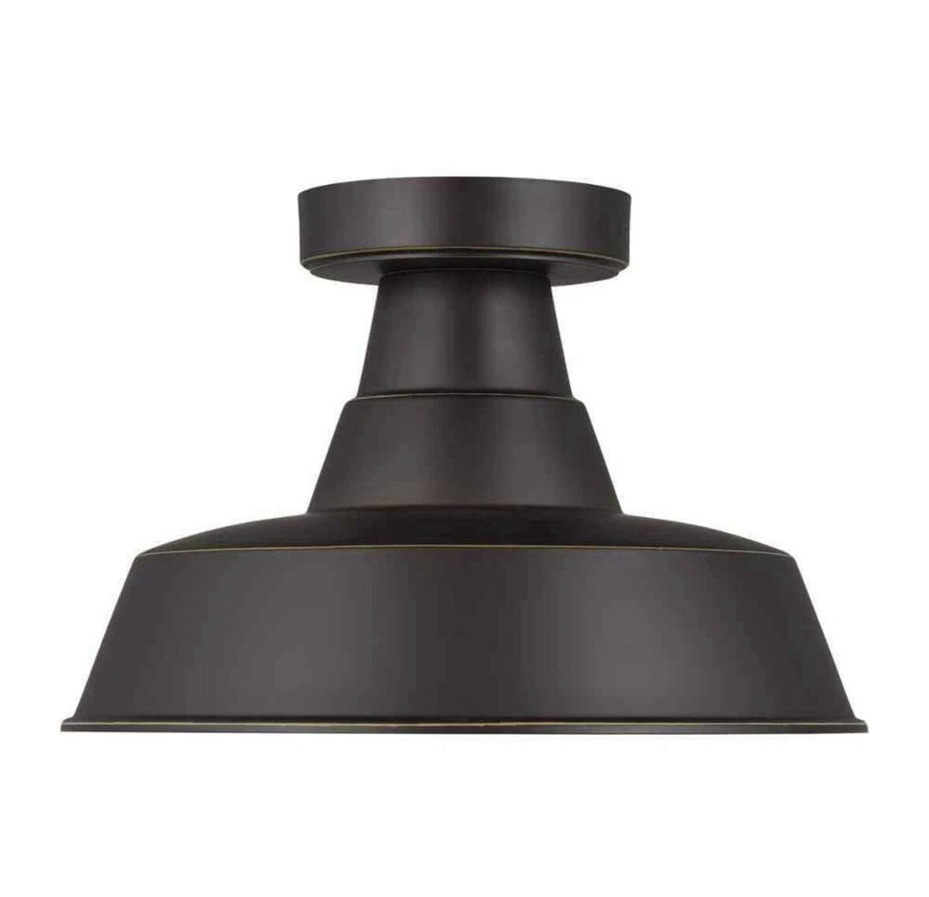 Generation Lighting One Light Outdoor Flush Mount - Antique Bronze
