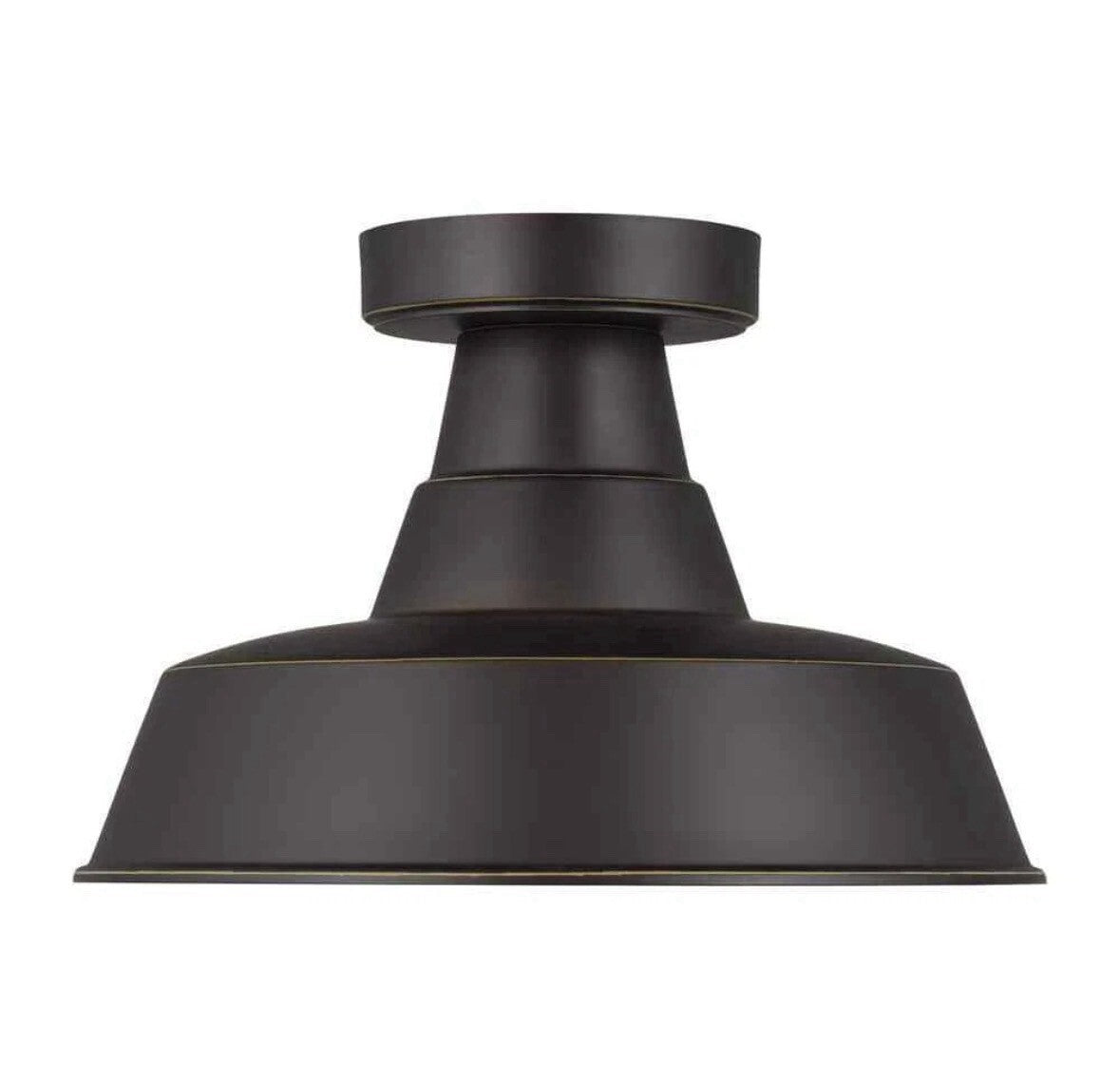 Generation Lighting One Light Outdoor Flush Mount - Antique Bronze